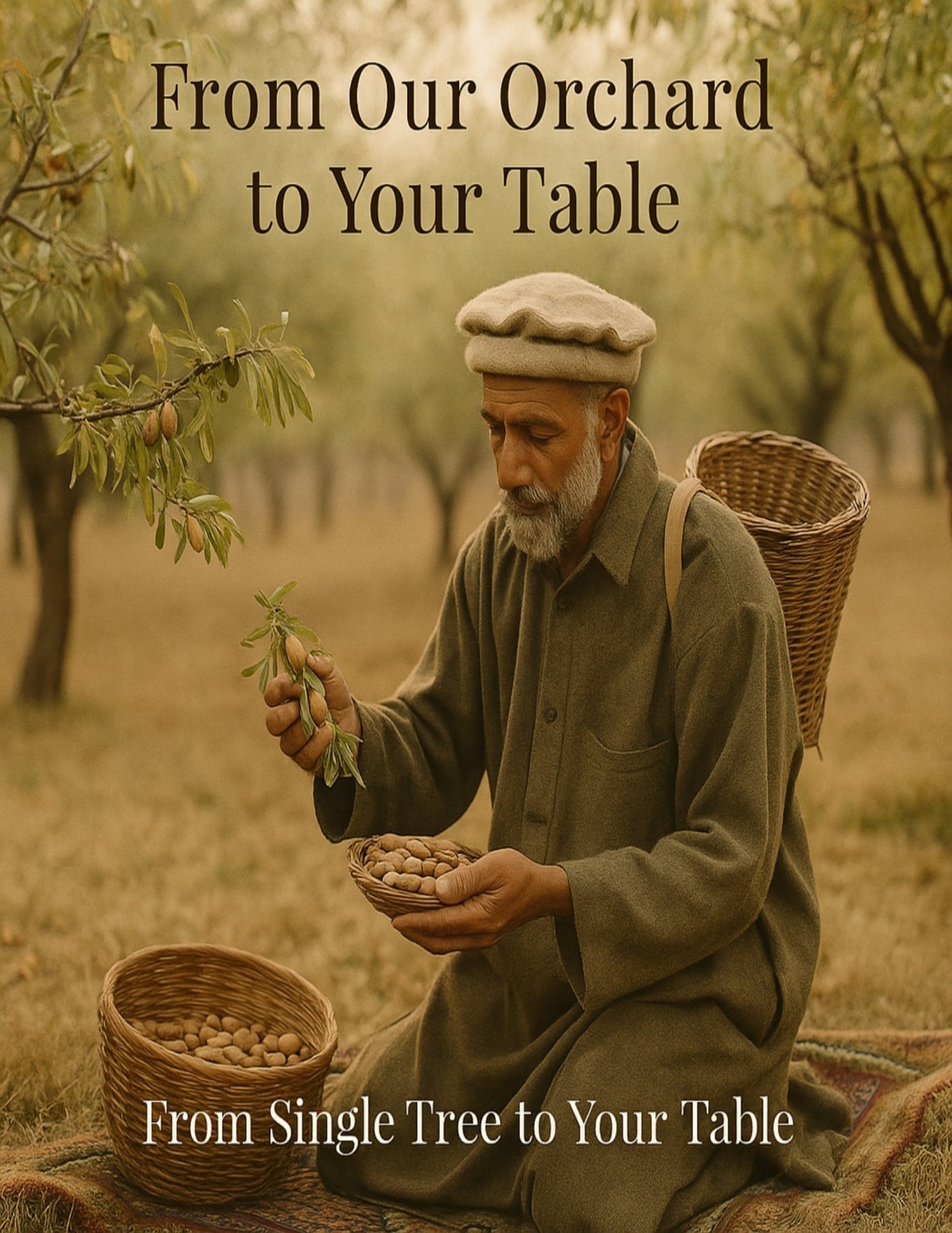 Koshur - Premium Single Tree Kashmiri Almonds | Mamra Badaam Giri | Protein Rich | High in Natural Oils | Nuts & Dry Fruits