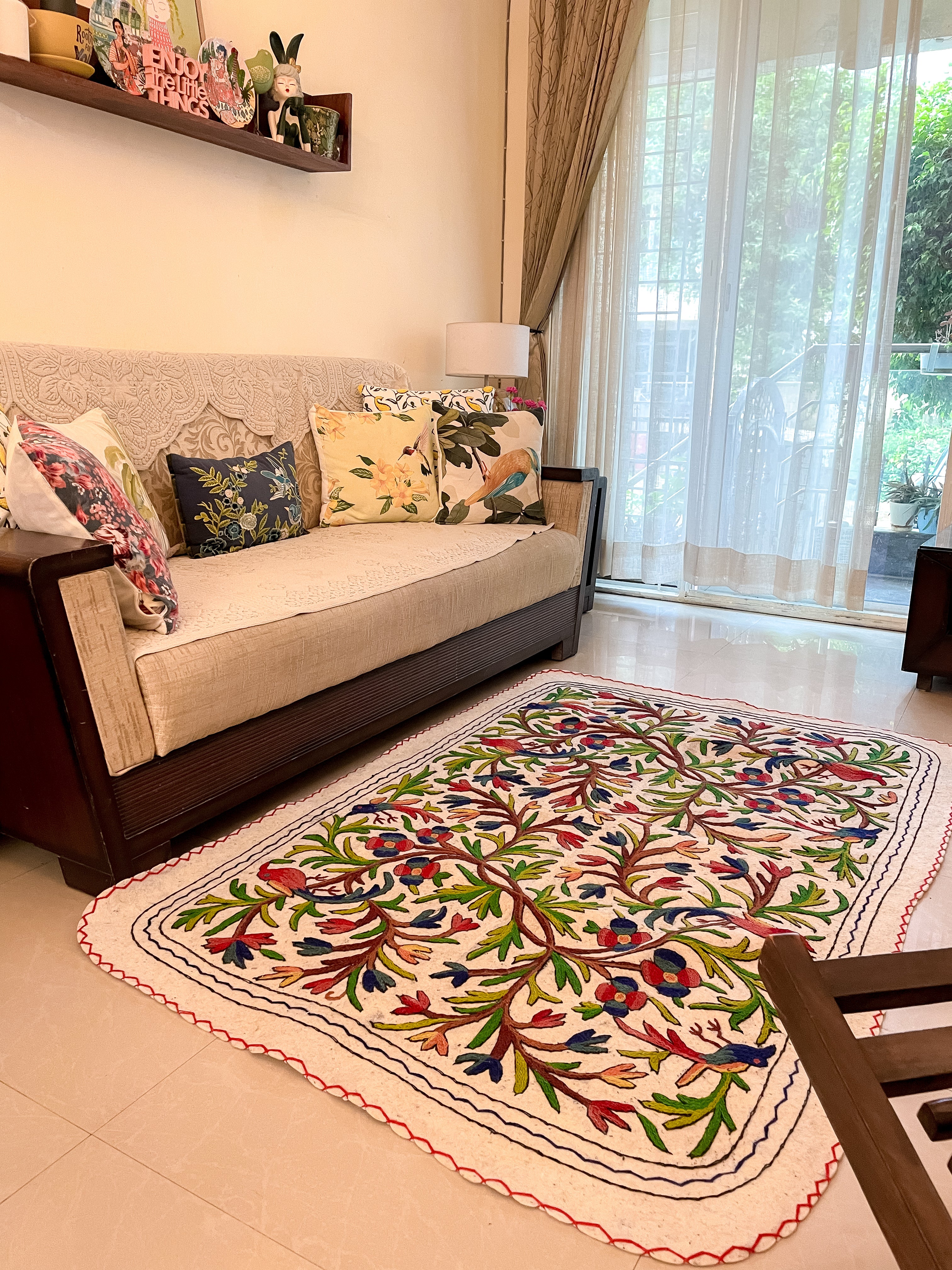 Diwan-e-Khas Avian Garden Kashmiri Namda - Kashmir Box