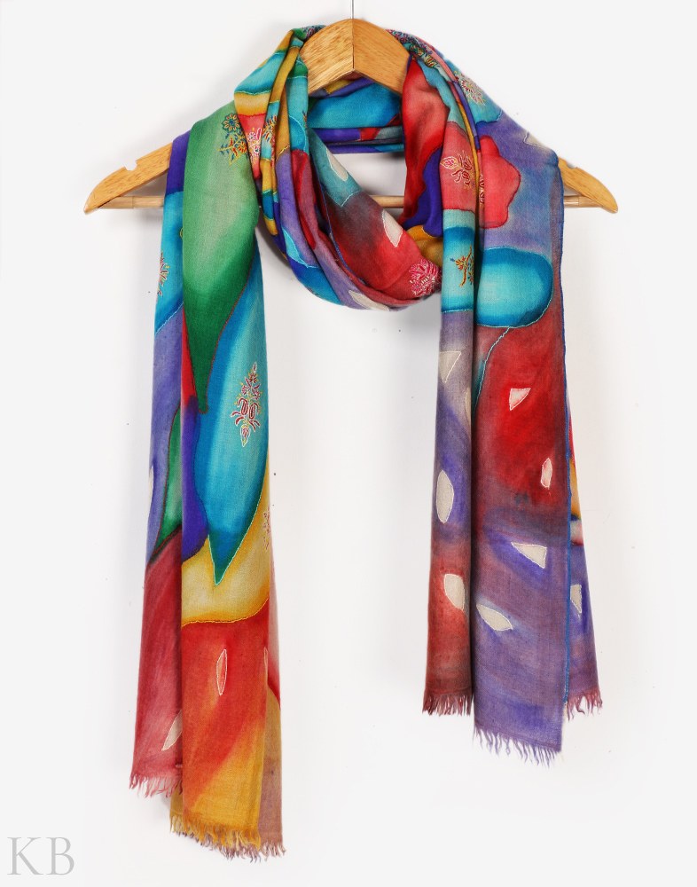 Rang E Nisa Kalmi Pashmina Stole - Kashmir Box