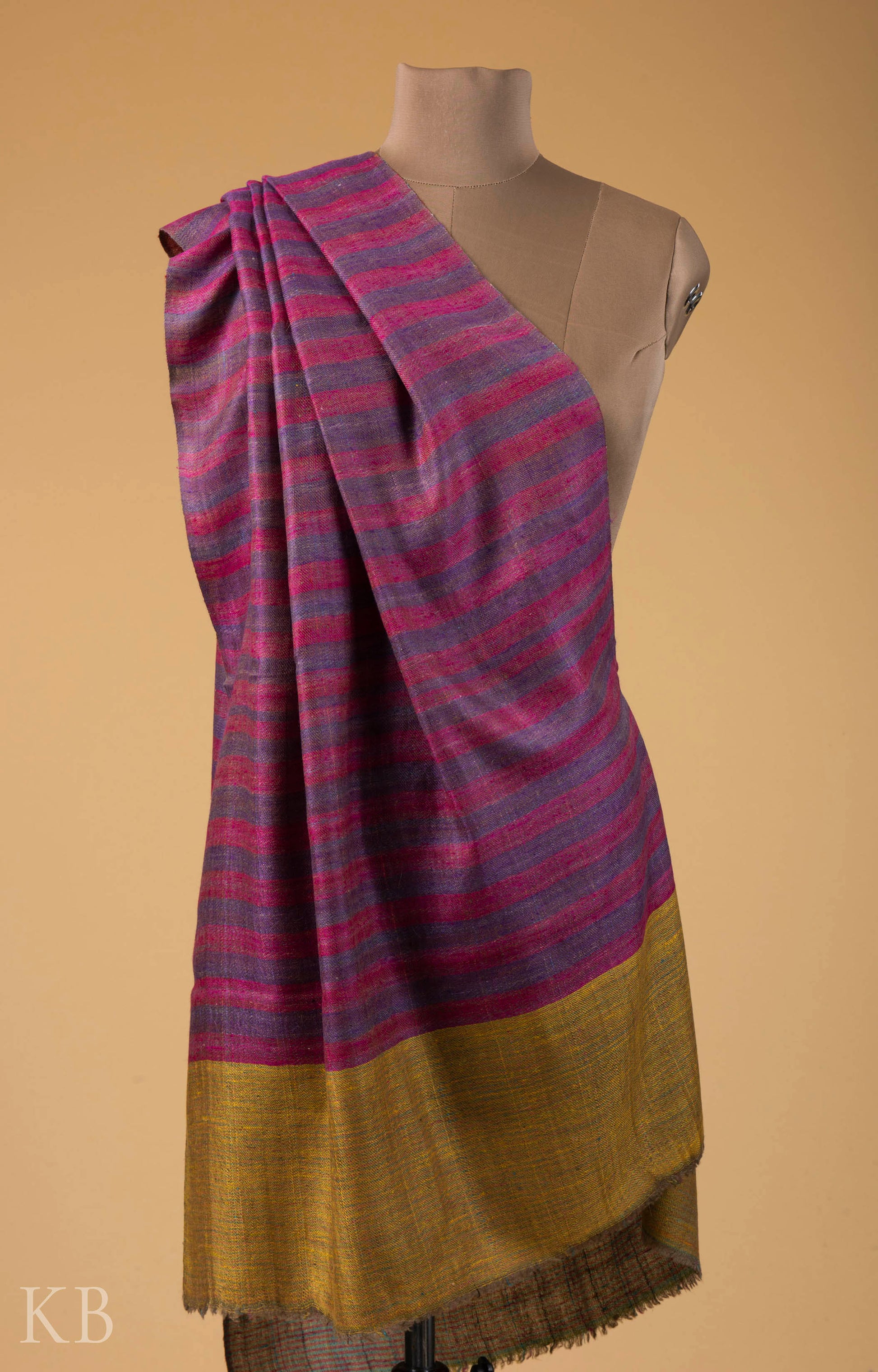 Modern Design Reversible Multicolored Pashmina Stole - Kashmir Box
