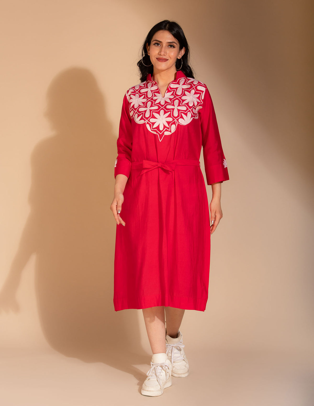 Nilofer Neck Aari Embroidered Kurti - Kashmir Box