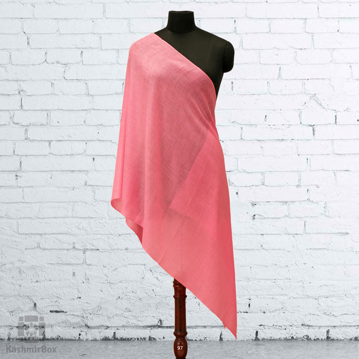 Rose Pink Woolen Stole - KashmirBox.com