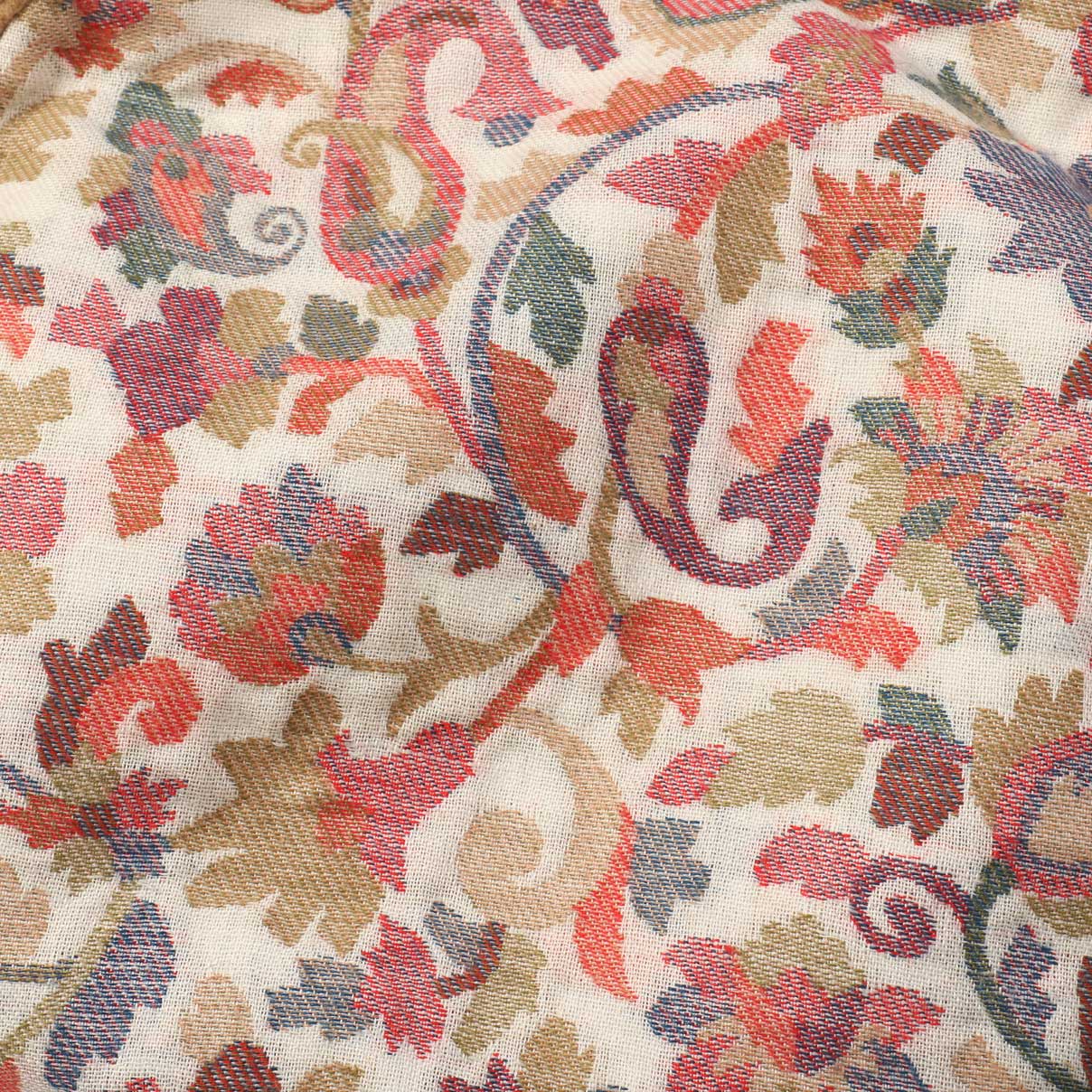 Latte Tan Kani Print Pakol Cap - Kashmir Box