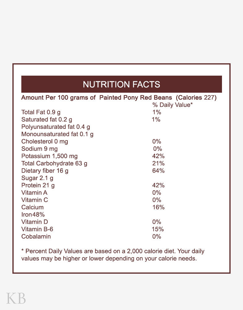 Rajma Painted Pony Red Beans - KashmirBox.com