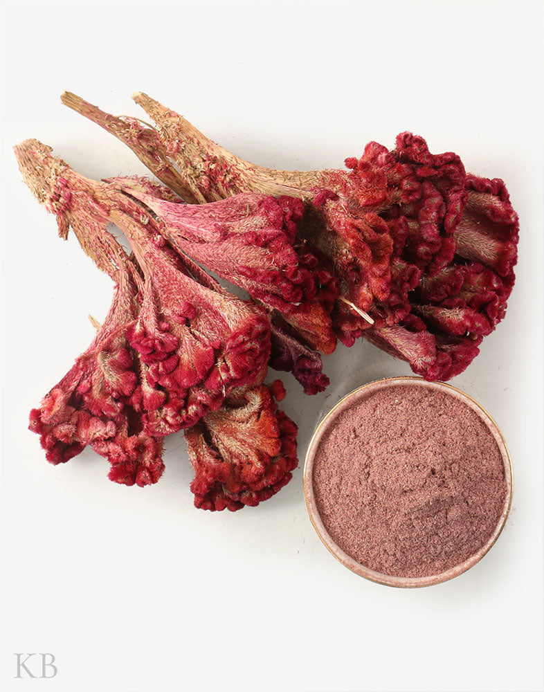 Dried Cockscomb Flower Powder (Mawal) - KashmirBox.com