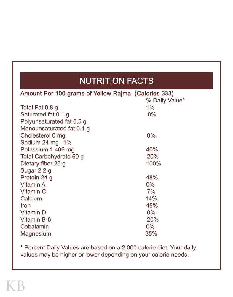Koshur Yellow Rajma - Kashmir Box