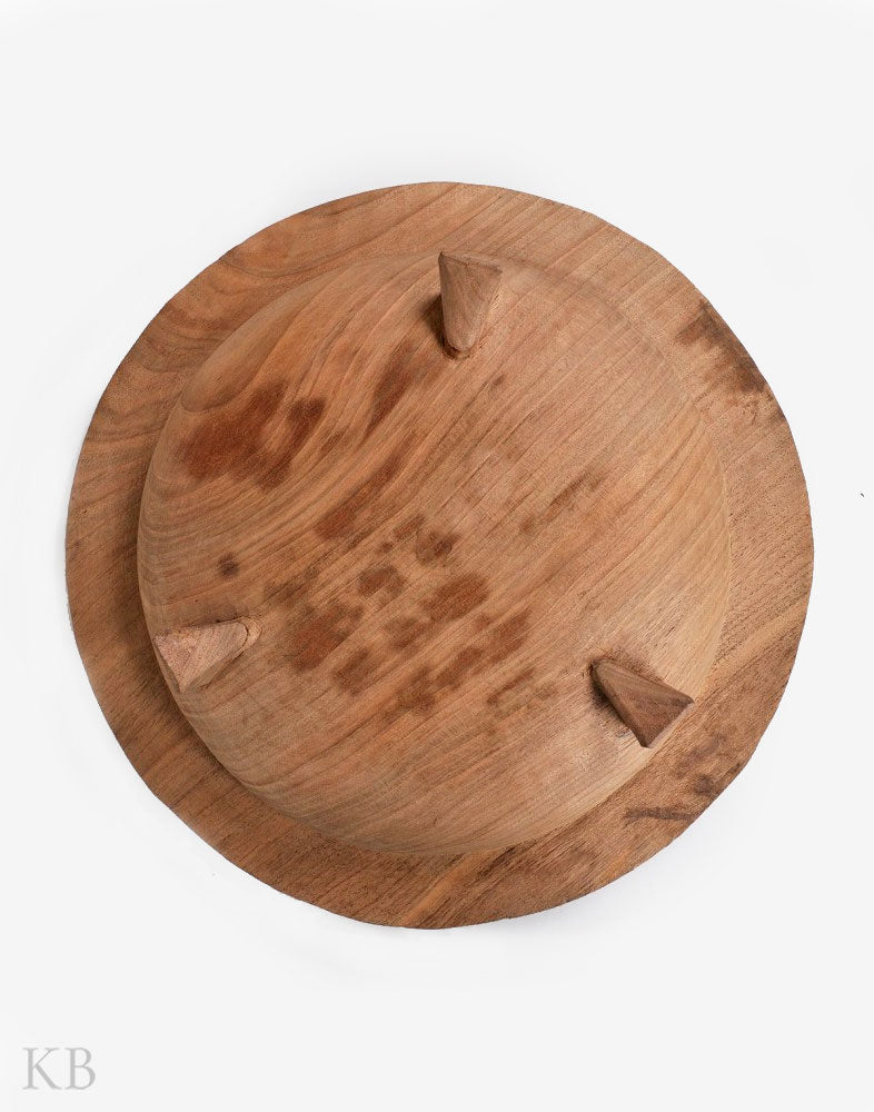 Walnut Wood Carved Paisley Bowl - Kashmir Box