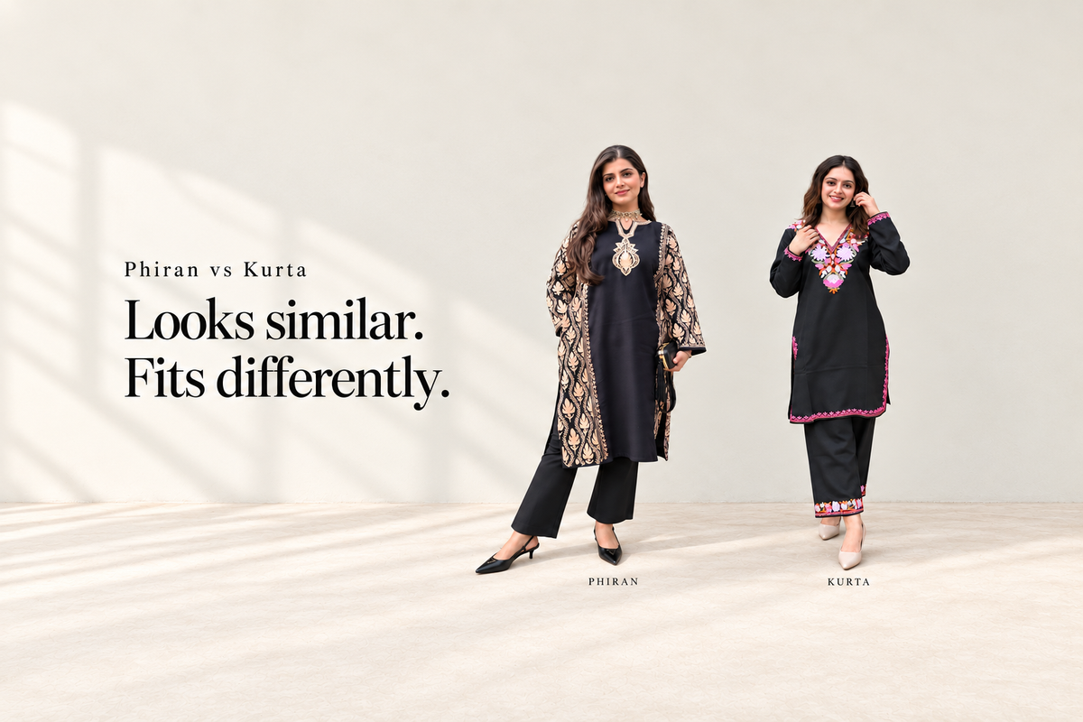 Phiran vs Kurta: Why Your Kashmiri Phiran Fits Differently