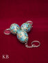 Kashmiri Papier Mâché Key Chain Set (3 pcs) – Hand-Painted Blue Floral | Artisan-Made | Handcrafted Heritage - Kashmir Box