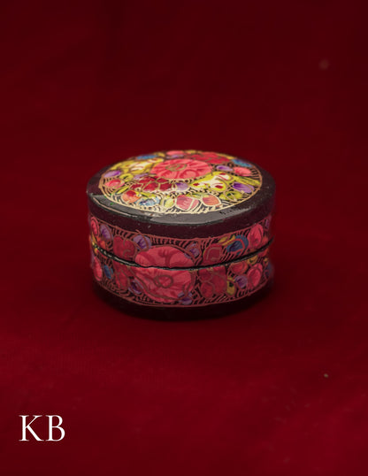 Ring Box Round | Artisan-Made | Handcrafted Heritage - Kashmir Box