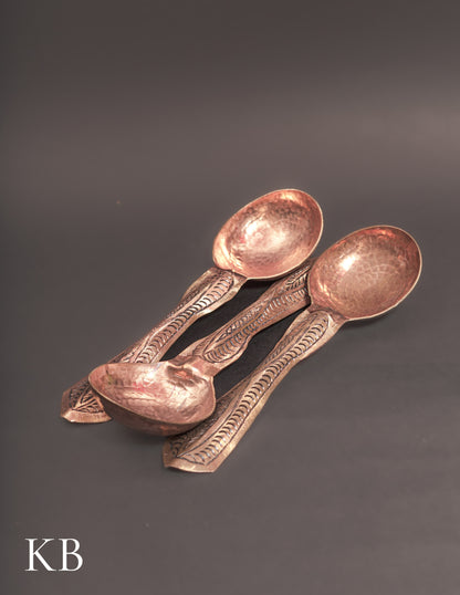 Kashmiri Copperware Spoons – Artisan-Made | Handcrafted Heritage - Kashmir Box