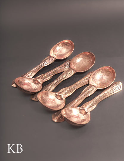 Kashmiri Copperware Spoons – Artisan-Made | Handcrafted Heritage - Kashmir Box