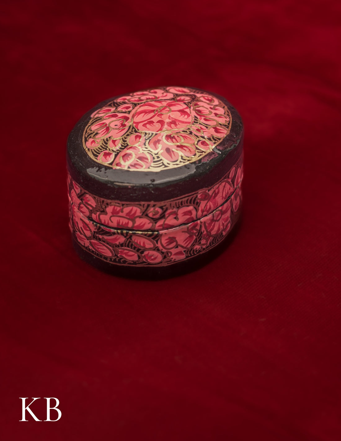 Ring Box Oval | Artisan-Made | Handcrafted Heritage - Kashmir Box