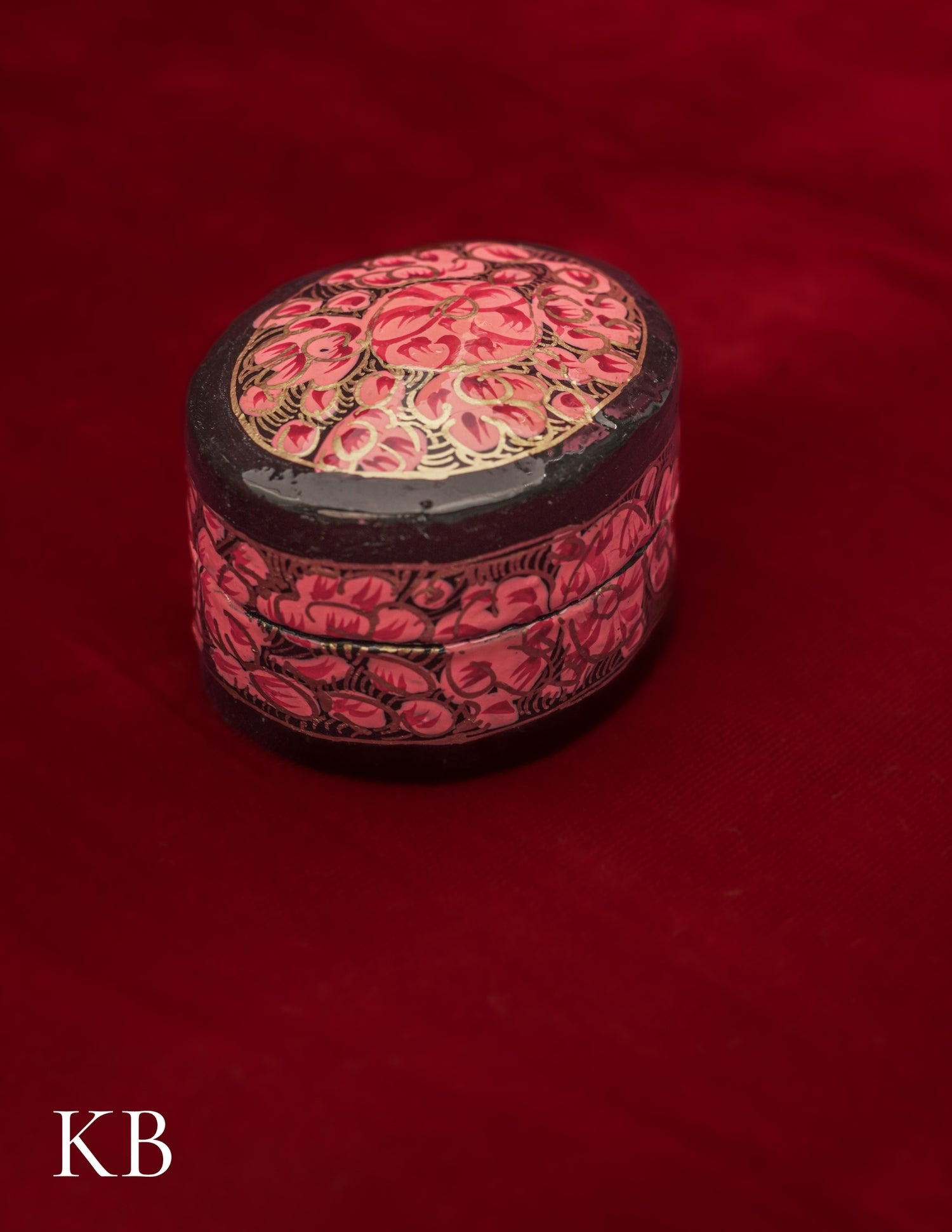 Ring Box Oval | Artisan-Made | Handcrafted Heritage - Kashmir Box