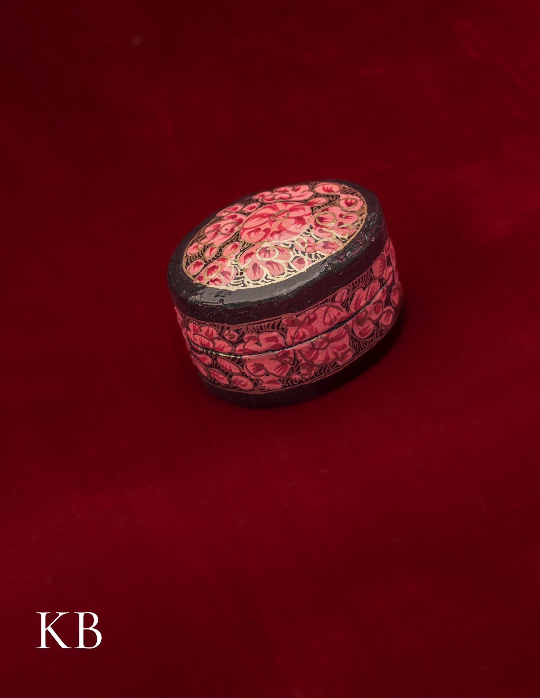 Ring Box Oval | Artisan-Made | Handcrafted Heritage - Kashmir Box