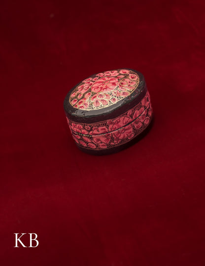 Ring Box Oval | Artisan-Made | Handcrafted Heritage - Kashmir Box