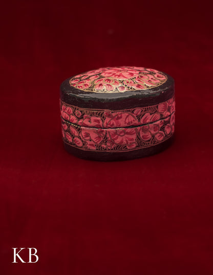 Ring Box Oval | Artisan-Made | Handcrafted Heritage - Kashmir Box