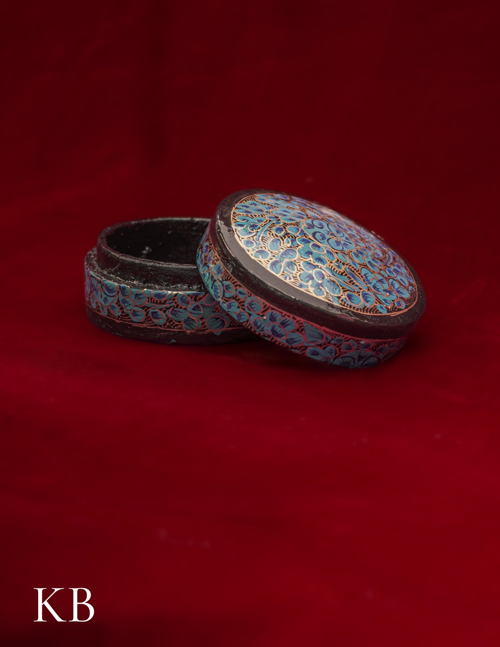 Pin Box Round | Artisan-Made | Handcrafted Heritage - Kashmir Box