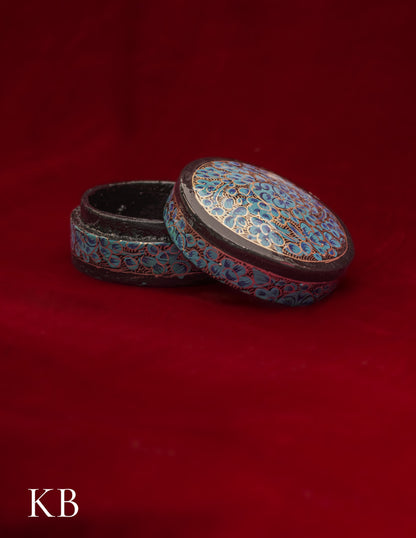Pin Box Round | Artisan-Made | Handcrafted Heritage - Kashmir Box