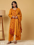 Mustard Marigold Sozni Embroidered Woolen Suit - Kashmir Box
