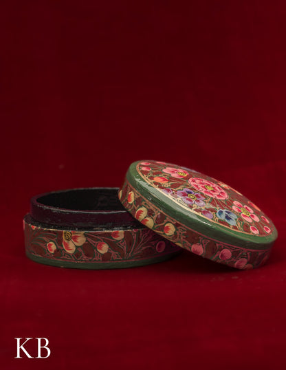 Pin Box Oval | Artisan-Made | Handcrafted Heritage - Kashmir Box