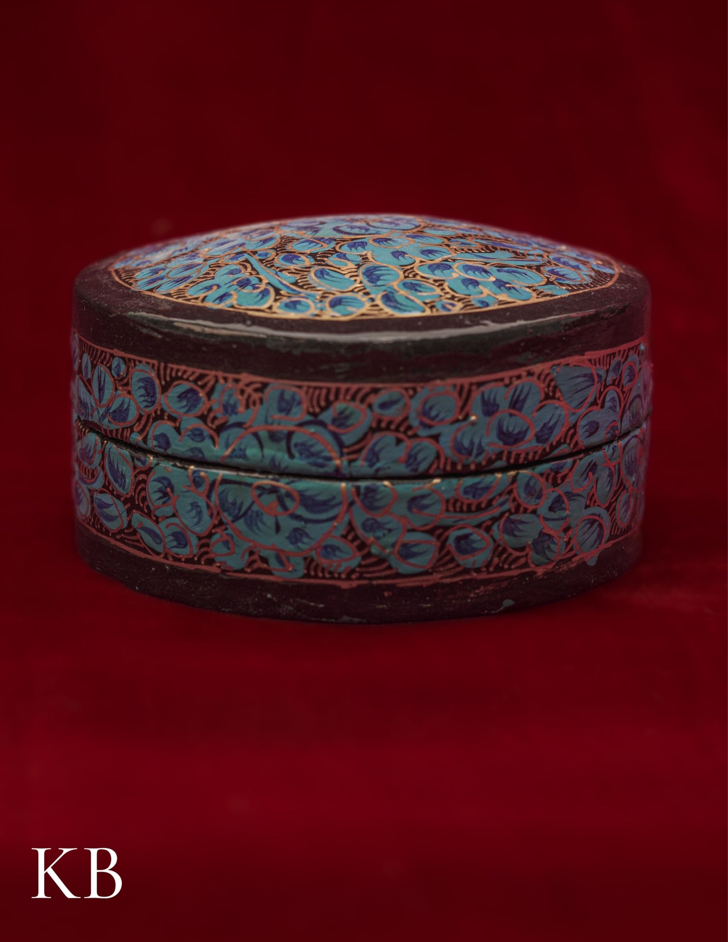 Pin Box Round | Artisan-Made | Handcrafted Heritage - Kashmir Box