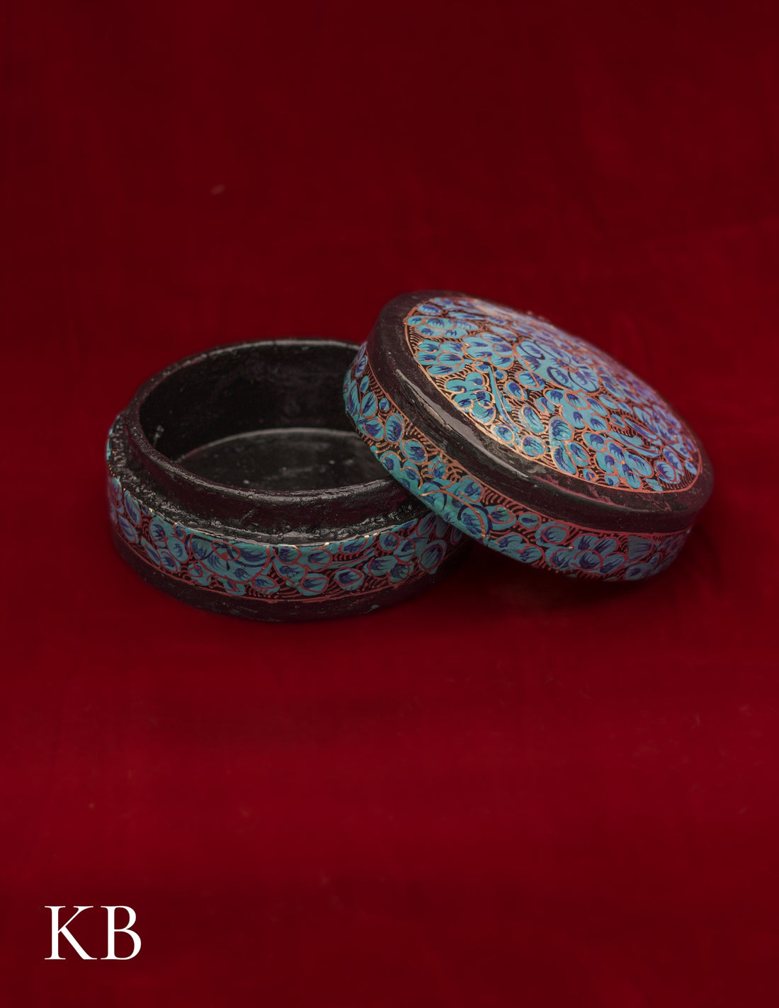 Pin Box Round | Artisan-Made | Handcrafted Heritage - Kashmir Box