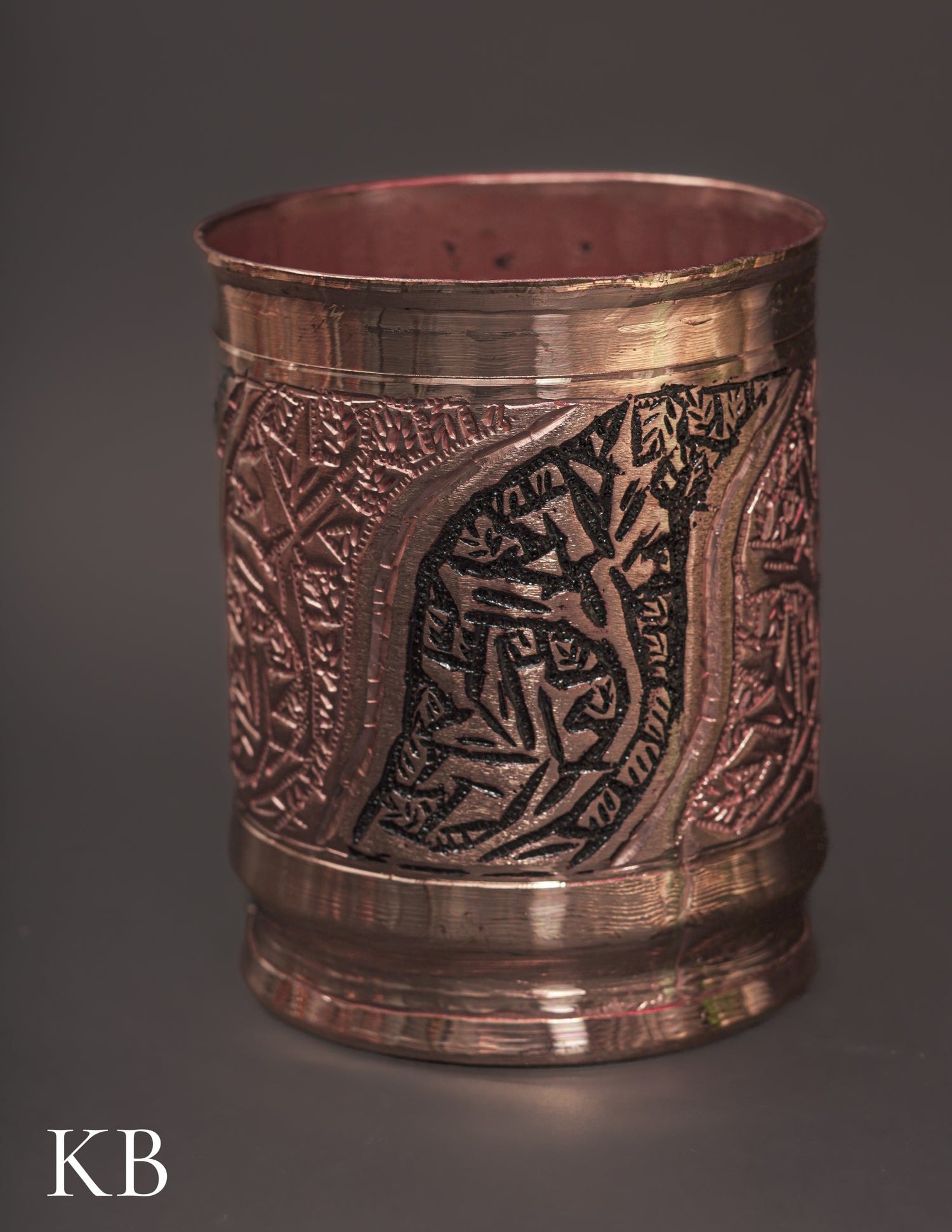 Kashmiri Copperware Drinking Glass | Artisan-Made | Handcrafted Heritage - Kashmir Box