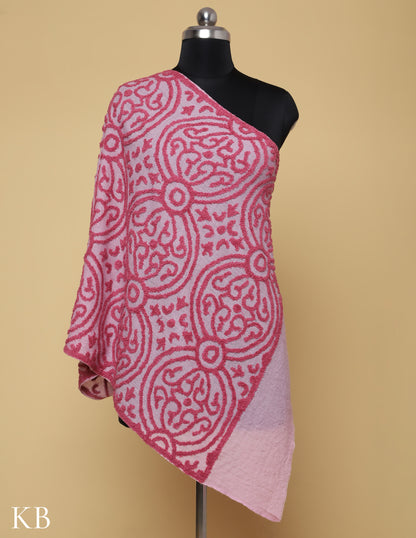 Pink Salt Towel Stole - Kashmir Box