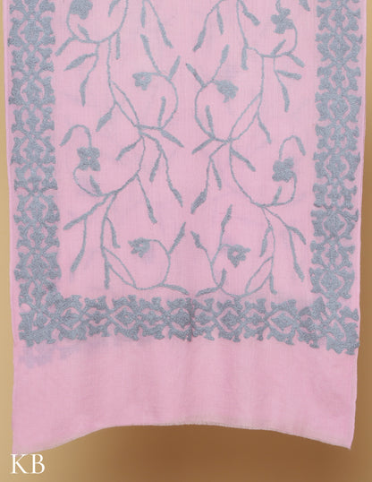 Chalk Pink Towel Stole - Kashmir Box