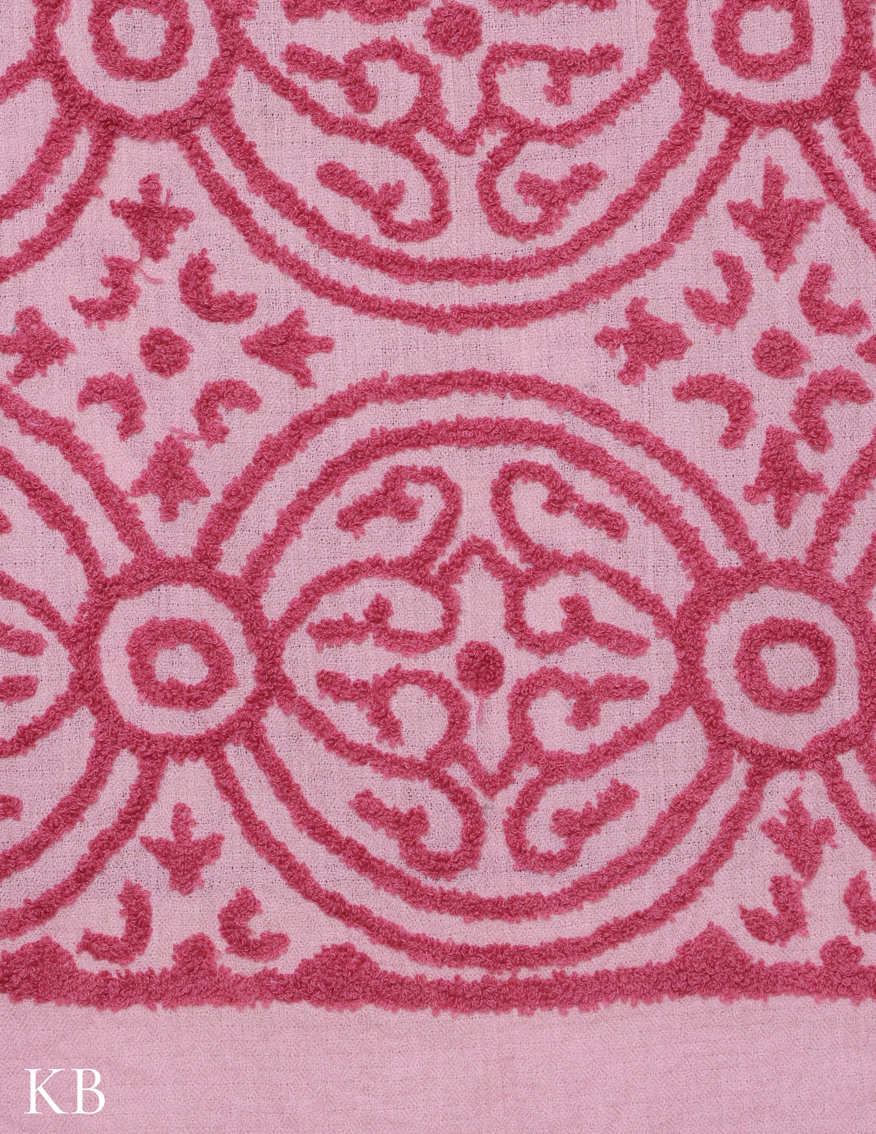 Pink Salt Towel Stole - Kashmir Box