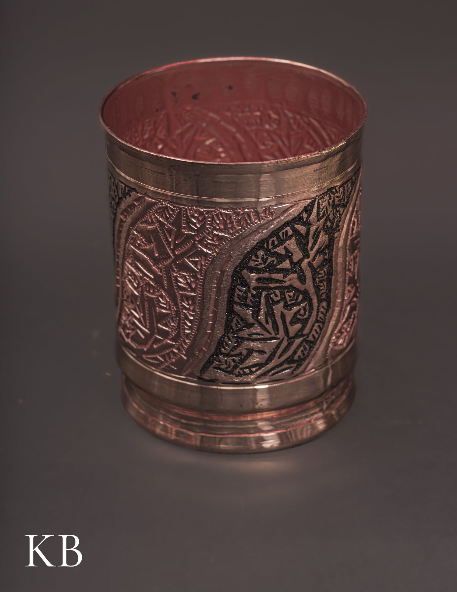Kashmiri Copperware Drinking Glass | Artisan-Made | Handcrafted Heritage - Kashmir Box