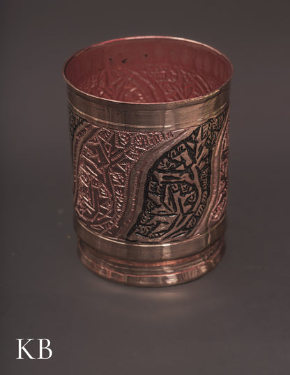 Kashmiri Copperware Drinking Glass | Artisan-Made | Handcrafted Heritage - Kashmir Box