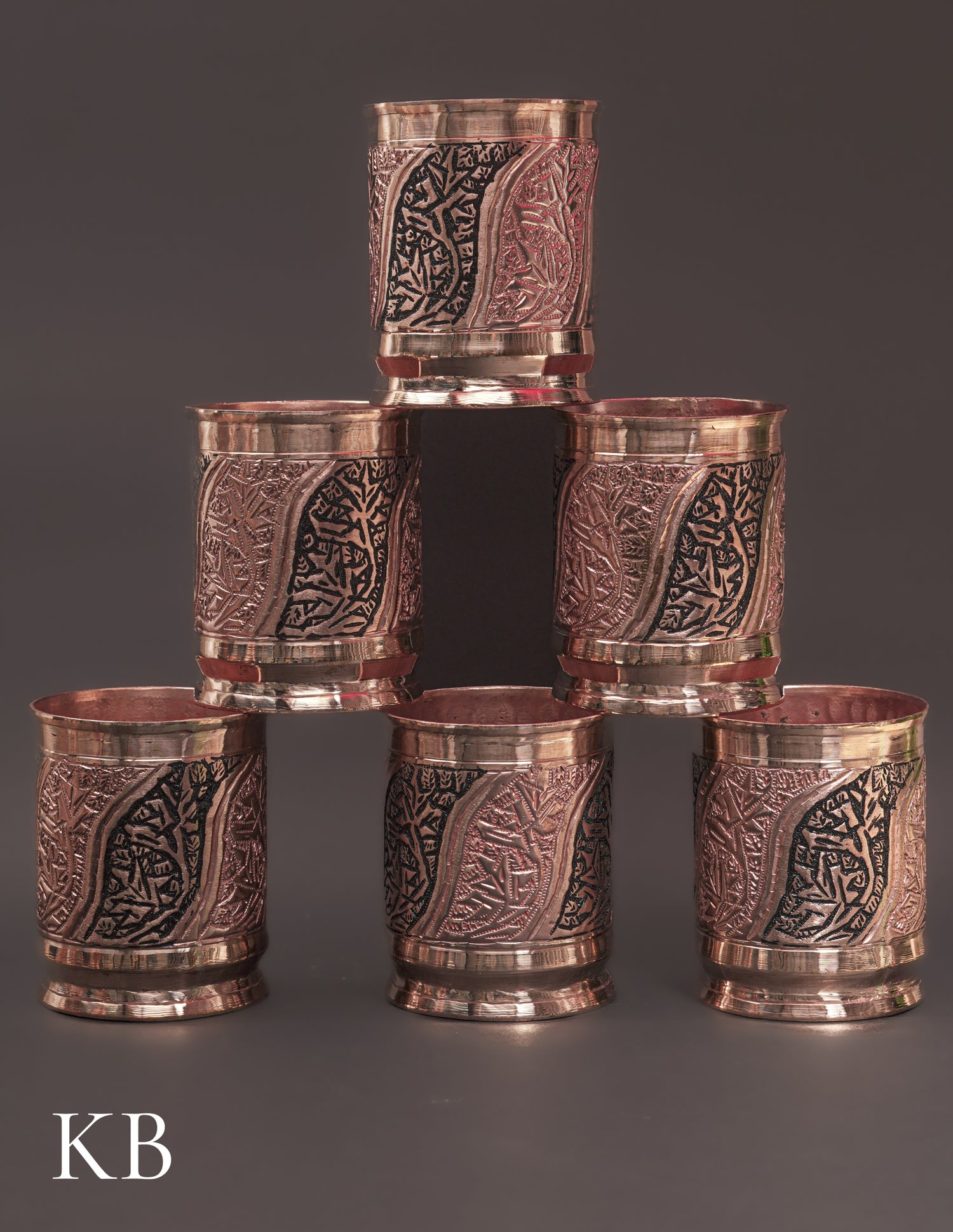 Kashmiri Copperware Drinking Glass | Artisan-Made | Handcrafted Heritage - Kashmir Box