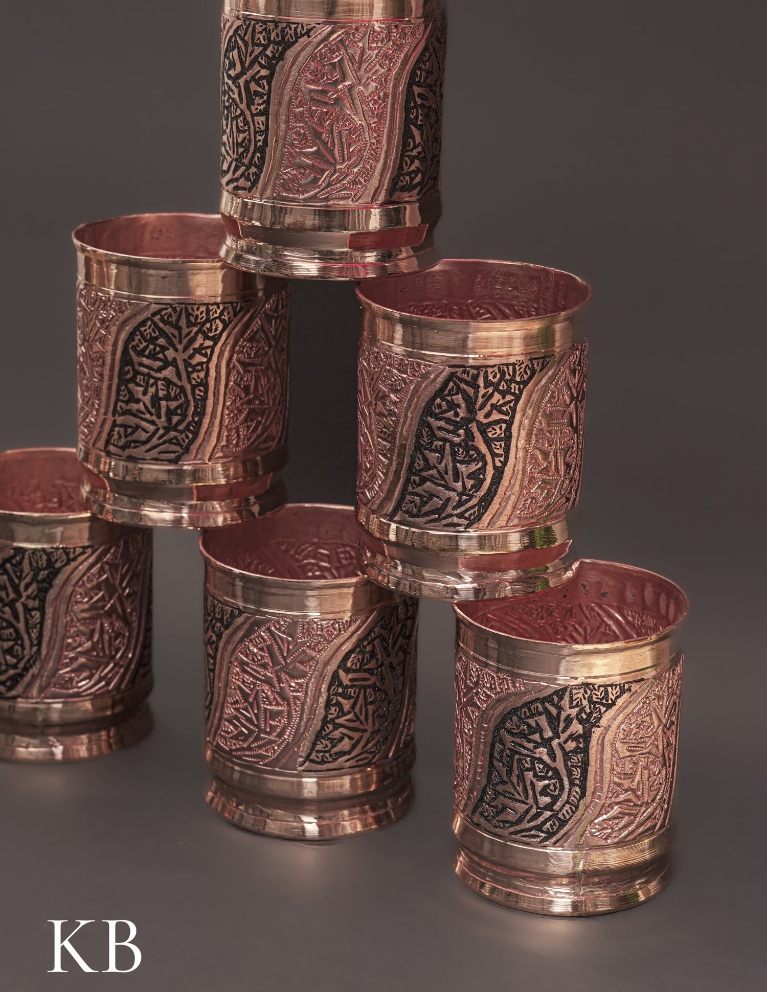 Kashmiri Copperware Drinking Glass | Artisan-Made | Handcrafted Heritage - Kashmir Box