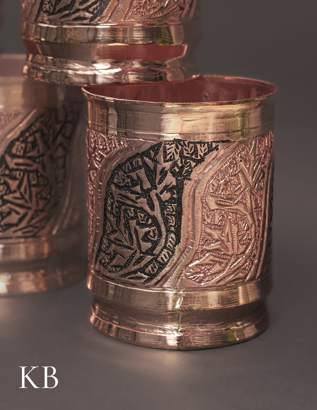 Kashmiri Copperware Drinking Glass | Artisan-Made | Handcrafted Heritage - Kashmir Box