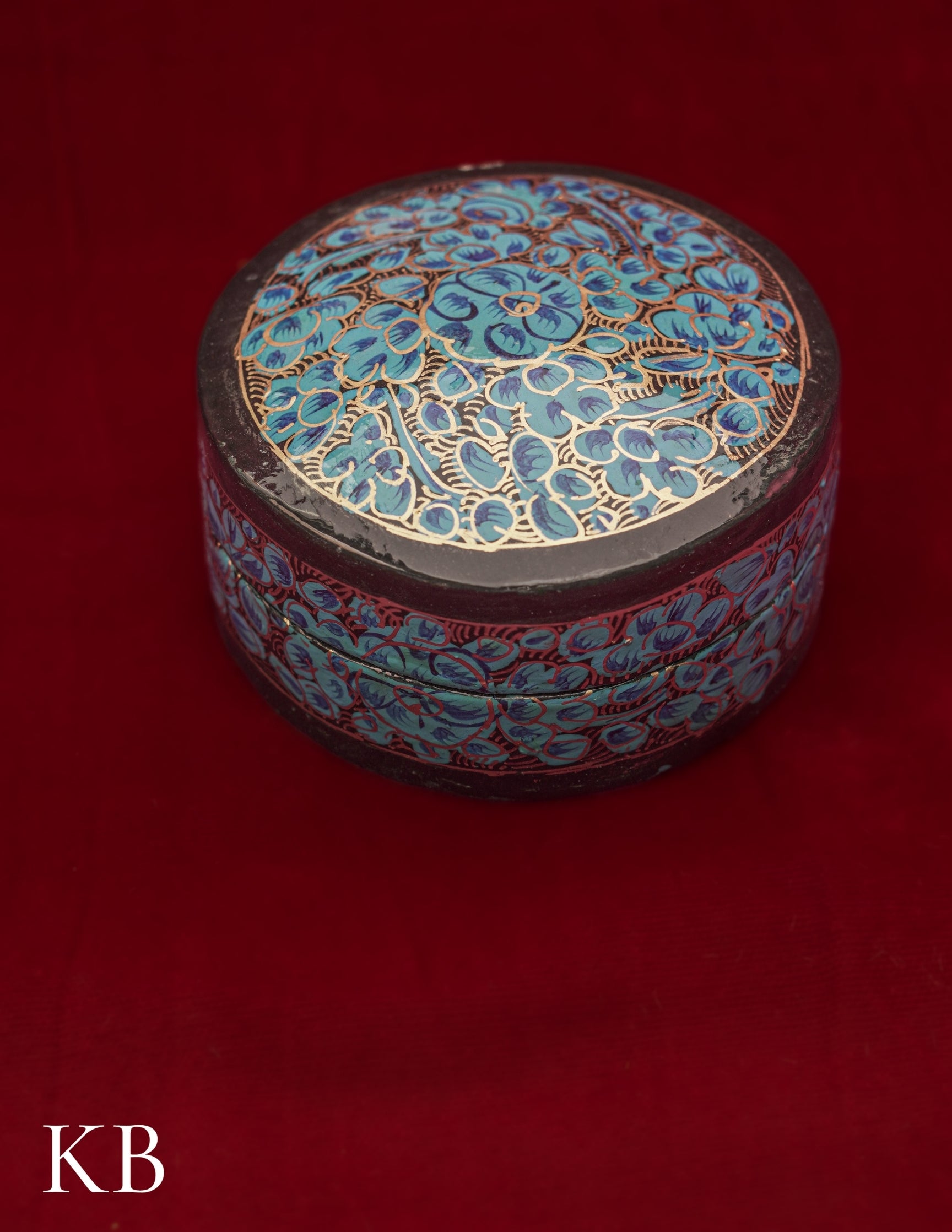 Pin Box Round | Artisan-Made | Handcrafted Heritage - Kashmir Box
