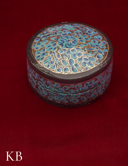 Pin Box Round | Artisan-Made | Handcrafted Heritage - Kashmir Box