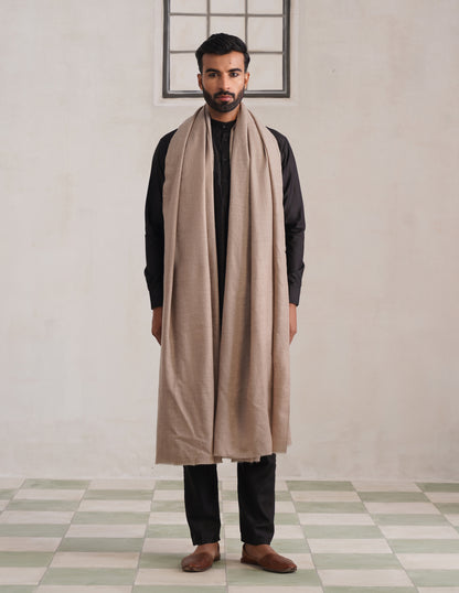 Solid Pashmina Natural Men&
