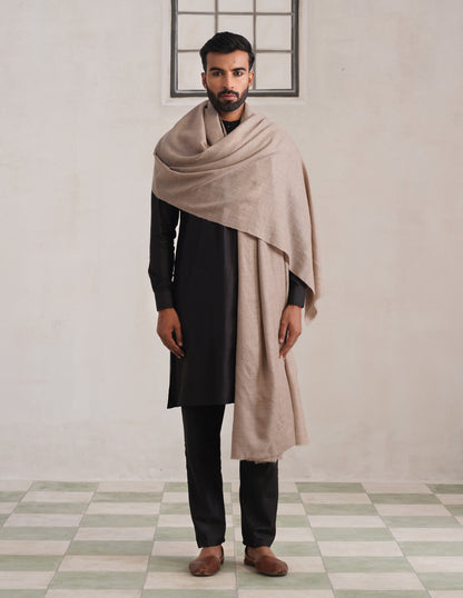Solid Pashmina Natural Men&