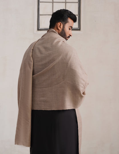 Solid Pashmina Natural Men&