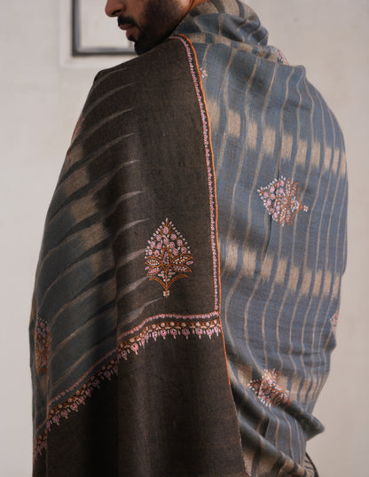 Bootidar Ikkat Design Sozni Pashmina Men&