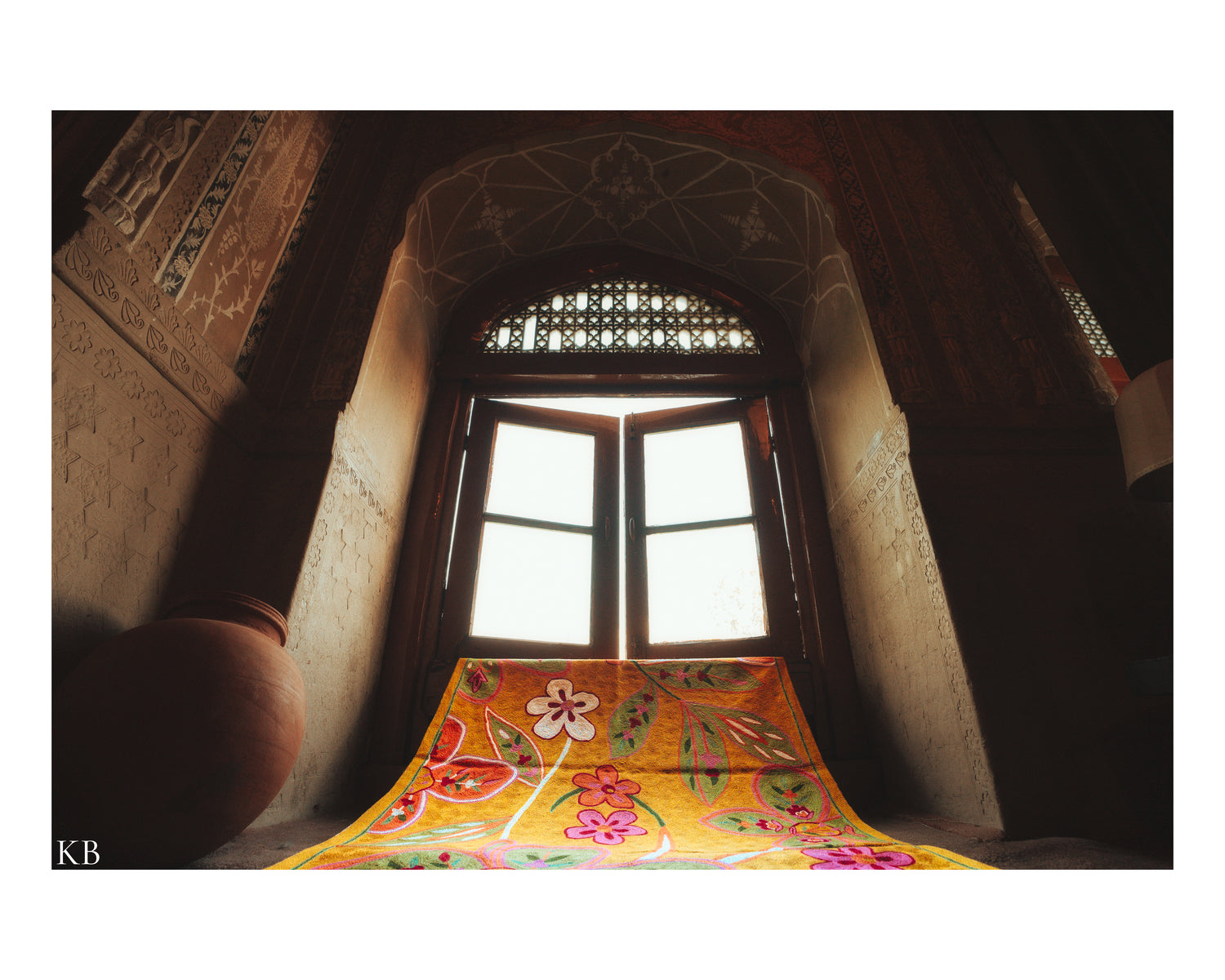 Diwan-e-Khas Spring Blossom Kashmiri Rug - Kashmir Box