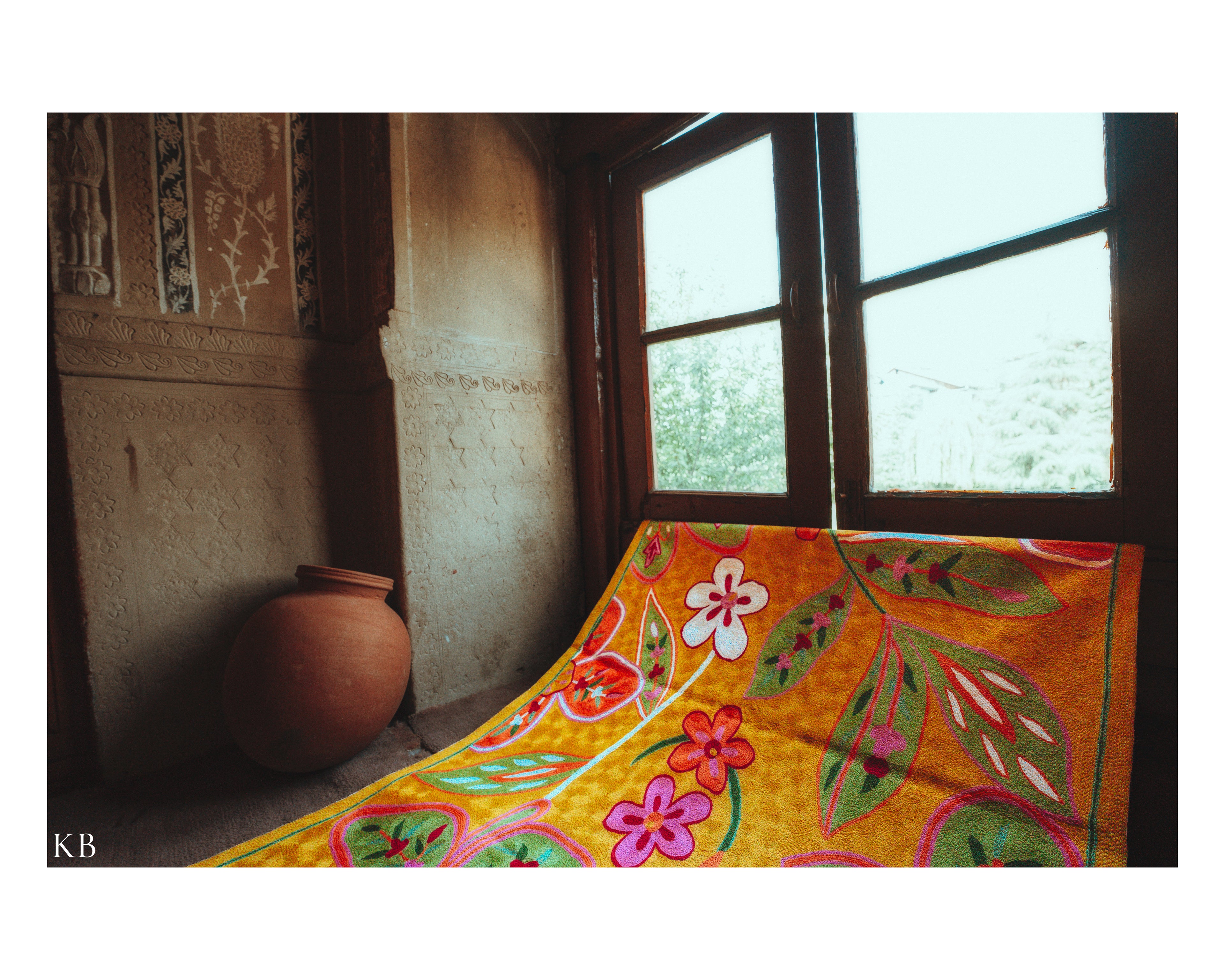 Diwan-e-Khas Spring Blossom Kashmiri Rug - Kashmir Box