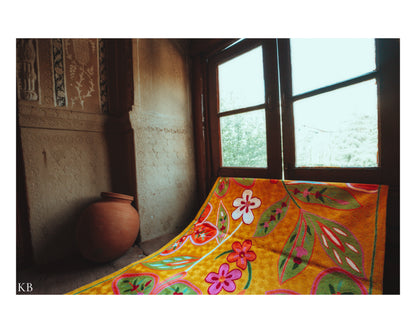 Diwan-e-Khas Spring Blossom Kashmiri Rug - Kashmir Box