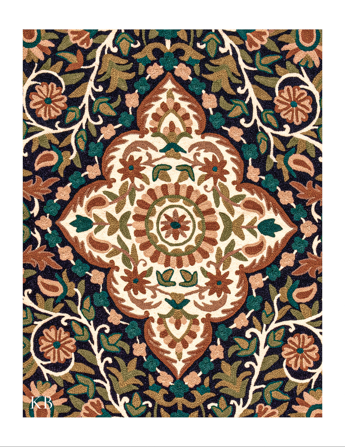 Diwan-e-Khas Iranian Pattern Kashmiri Rug - Kashmir Box