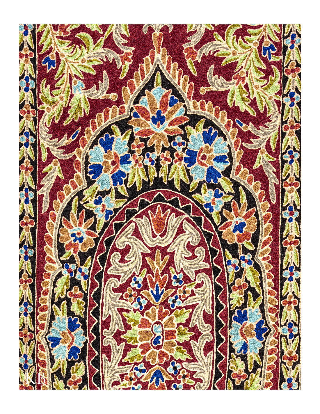 Diwan-e-Khas Floral Centre Kashmiri Wall Panel - Kashmir Box