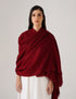 Kashmiri Handwoven Solid Cashmere Pashmina Shawl – Maroon | Handwoven Heritage - Kashmir Box