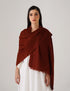 Kashmiri Handwoven Solid Cashmere Pashmina Shawl – Maroon Red | Handwoven Heritage - Kashmir Box