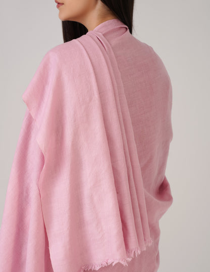 Kashmiri Handwoven Solid Cashmere Pashmina Shawl – Orchid Pink | Handwoven Heritage - Kashmir Box